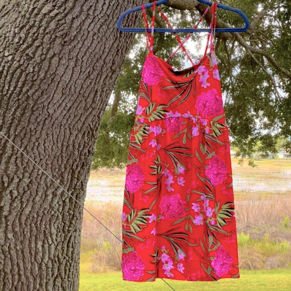 Floral Red Sundress